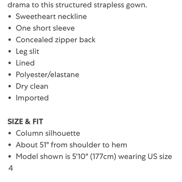 Aidan Mattox strapless gown - Picture 3 of 5